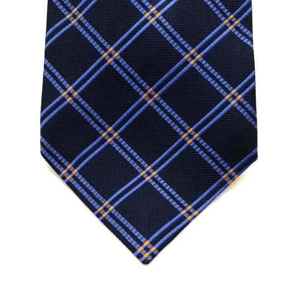Ralph Lauren Mens Dress Tie 100% Imported Silk Accessory Business Office Blue - Picture 2 of 6